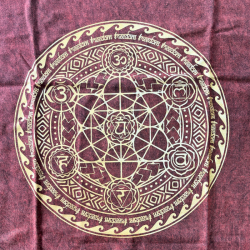 Stone Wash Tričko (S) - Čakra - Gaštanovo Hnedé