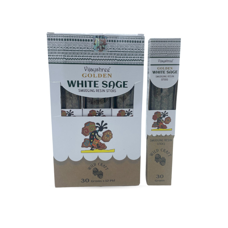 12x 30g Golden Živicové Vonné Tyčinky - Biela Šalvia (6s)