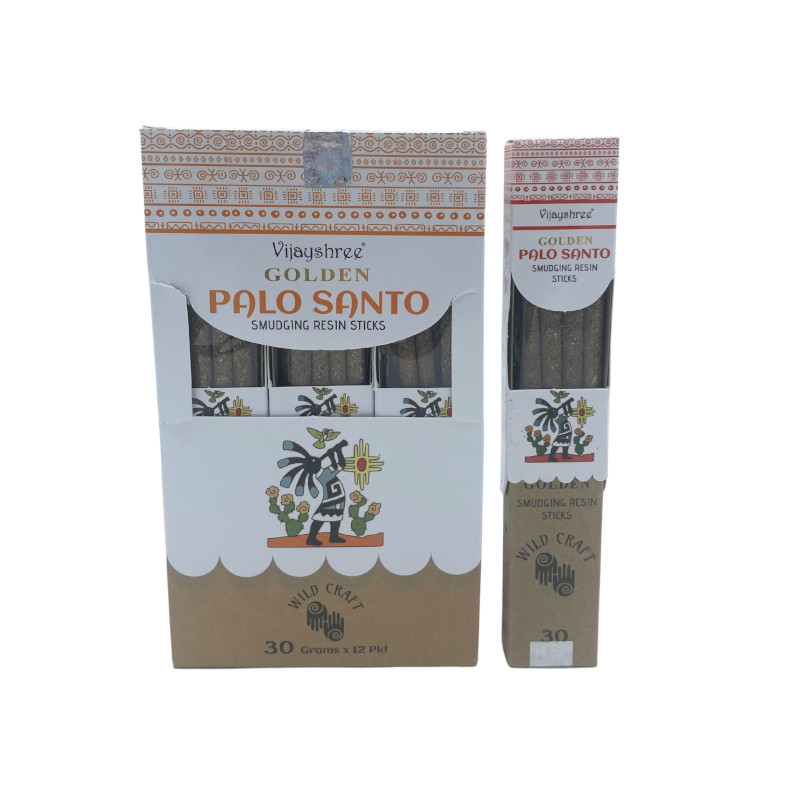 12x 30g Golden Živicové Vonné Tyčinky - Palo Santo (6s)