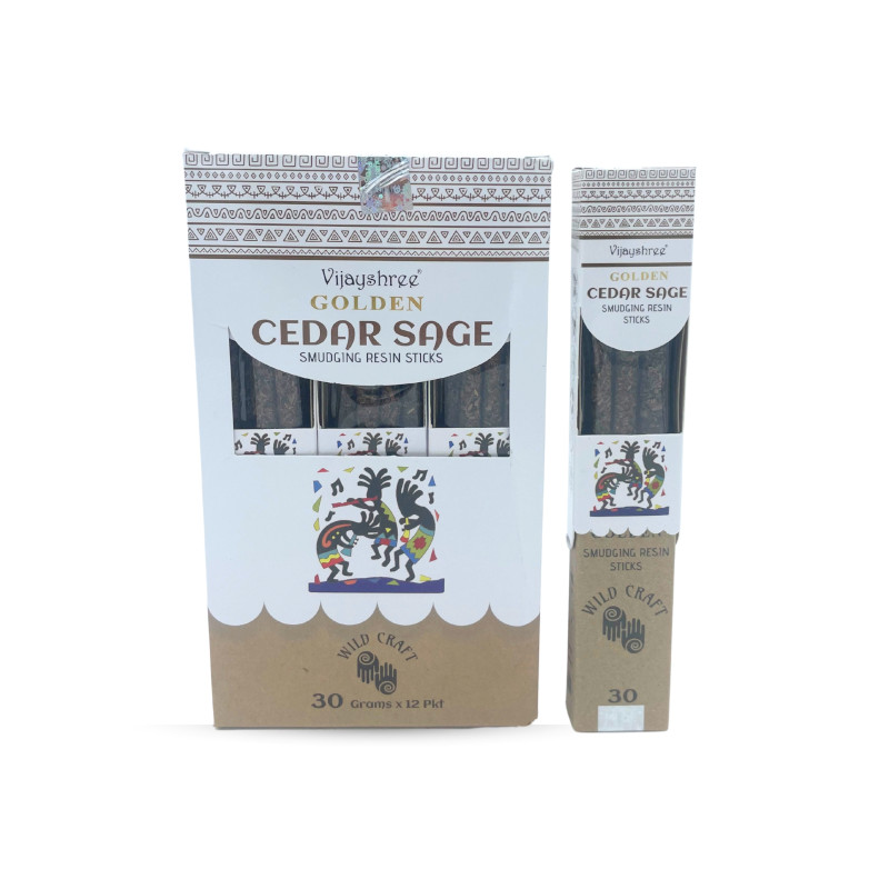 12x 30g Golden Živicové Vonné Tyčinky - Céder (6s)