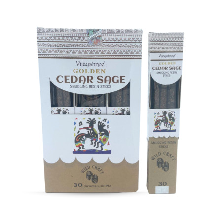12x 30g Golden Živicové Vonné Tyčinky - Céder (6s)