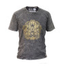 Stone Wash Tričko (M) - Hamsa - Tmavo Šedé