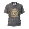 Stone Wash Tričko (S) - Hamsa - Tmavo Šedé