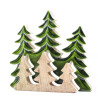 2x Stratený v Lese - Drevená 3D Dekorácia Tri Stromy - 20x23cm