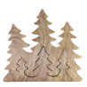 2x Stratený v Lese - Drevená 3D Dekorácia Tri Stromy - 20x23cm
