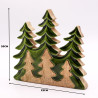 2x Stratený v Lese - Drevená 3D Dekorácia Tri Stromy - 20x23cm