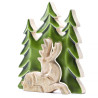 2x Stratený v Lese - Drevená 3D Dekorácia Jeleň v Lese - 23x20cm