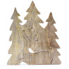 2x Stratený v Lese - Drevená 3D Dekorácia Jeleň v Lese - 23x20cm