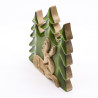2x Stratený v Lese - Drevená 3D Dekorácia Jeleň v Lese - 23x20cm