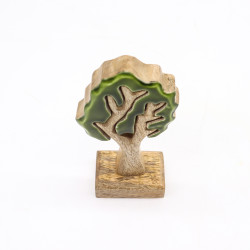 6x Stratený v Lese - Drevená 3D Dekorácia Stromček - 20x10cm