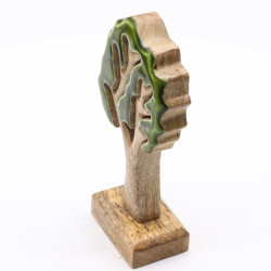 6x Stratený v Lese - Drevená 3D Dekorácia Stromček - 20x10cm