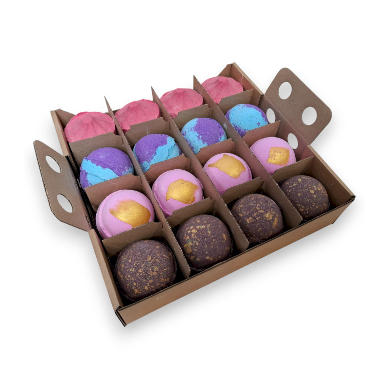 16x Šumivé Bomby - Objavte 4 kusy z každého Balenia Dubai, Amethyst, R