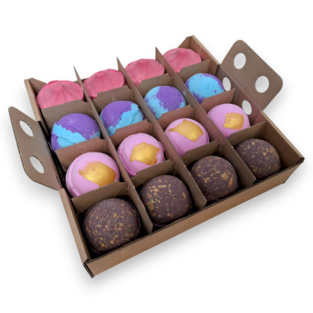 16x Šumivé Bomby - Objavte 4 kusy z každého Balenia Dubai, Amethyst, R