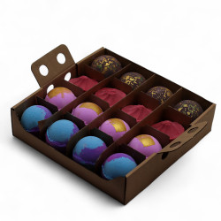 16x Šumivé Bomby - Objavte 4 kusy z každého Balenia Dubai, Amethyst, R