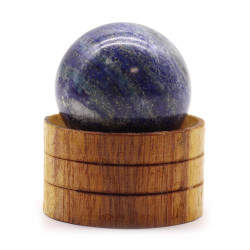Krištáľová Guľa z Drahokamu 40mm - Afganský Lapis so Stojanom