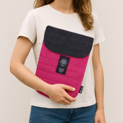 Polstrovaná Taška na Notebook - Ružová 14oz, Stonewash