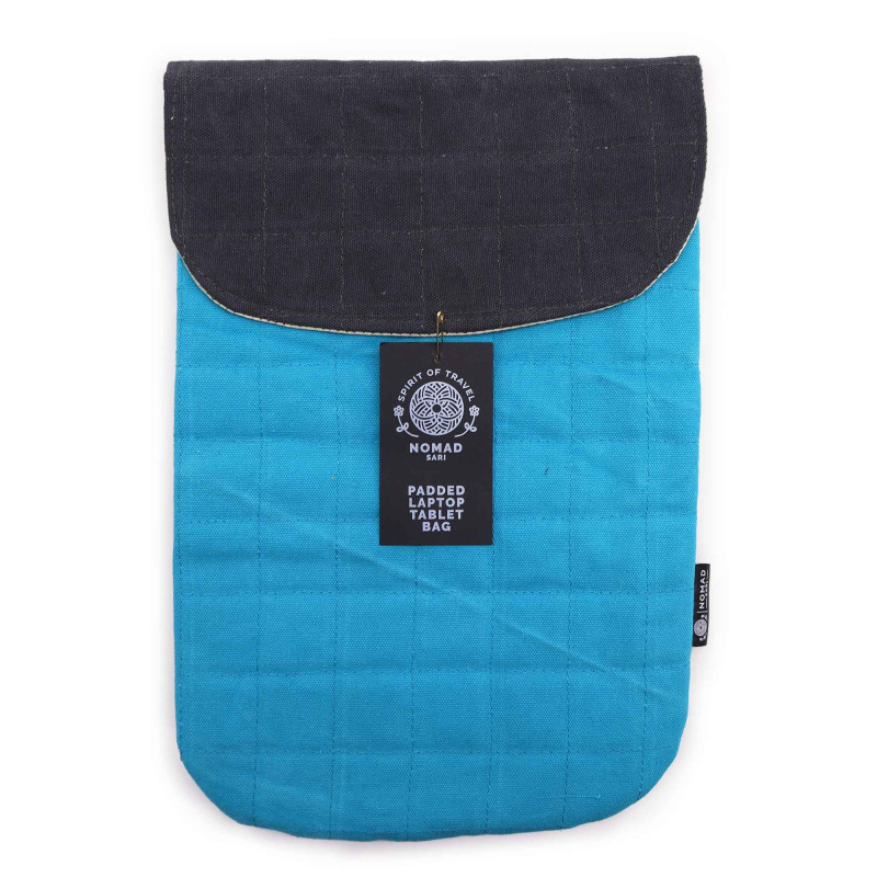 Polstrovaná Taška na Notebook - Tyrkysová - 14oz, Stonewash