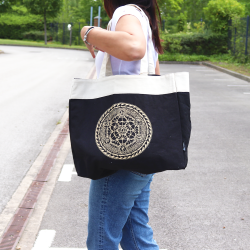 Veľká Nákupná Taška (38x15x43cm) Čokoládová Stonewash 14oz - Slobodná 