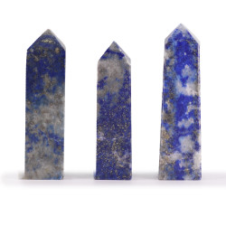 3x Drahokam Obelisk Hroty cca 5 cm - Afganský Lapis