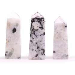 3x Drahokam Obelisk Hroty cca 5 cm - Mesačný Kameň