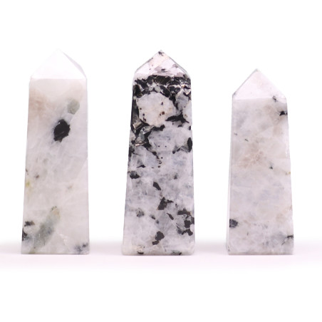 3x Drahokam Obelisk Hroty cca 5 cm - Mesačný Kameň