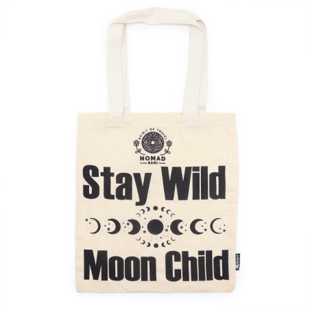 10x Ikonická Základná Taška - Stay Wild, Moon Child - (40x36cm) - Prír