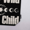 5x Ikonická Základná Taška - Stay Wild, Mood Child - Čierna Prírodná 1