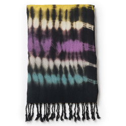 4x Boho Java Art Šatky - Viac Pruhov - 62 x 200 cm