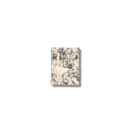 Malý Bavlnený Zápisník Lokta Mix Modrej (12x8cm) 40 listov