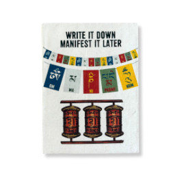 Veľký Inšpiračný Zápisník z Lokta Papiera (21 × 15 cm) – 45 Listov – „