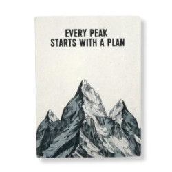 Veľký Inšpiračný Zápisník z Lokta Papiera (21 × 15 cm) – 45 Listov – „