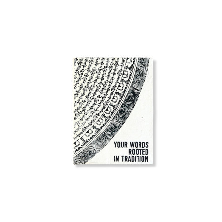 Veľký Inšpiračný Zápisník z Lokta Papiera (21 × 15 cm) – 45 Listov – „