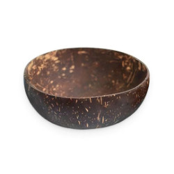 5x Stredná Prírodná Kokosová Miska - Leštená - na Remeselné Použitie -