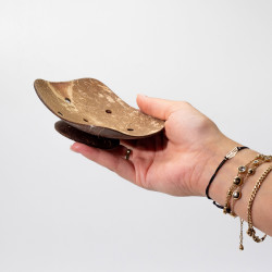 5x Prírodná Miska na Mydlo z Kokosu - Štvorcová - 11 cm