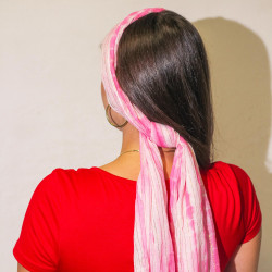 Nomad Sari - Letná Šatka - 180x50cm - Party Shine - Ružová