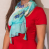 Nomad Sari - Letná Šatka - 180x50cm - Ryba - Tyrkysová