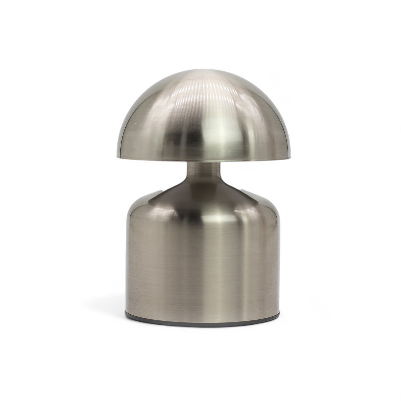 Dotyková Lampa – Kupola Huba Strieborná – USB-C – Nabíjateľná (400 W)
