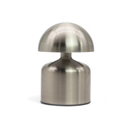 Dotyková Lampa – Kupola Huba Strieborná – USB-C – Nabíjateľná (400 W)