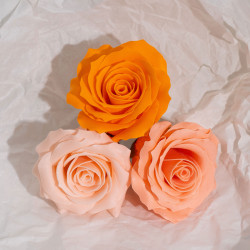 25x Mydlové Kvety pre Šikovné Ruky - (5-vrstvová) Ruža - Hodvábne Zdob