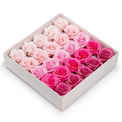 25x Mydlové Kvety pre Šikovné Ruky - (5-vrstvová) Ruža - Hodvábne Zdob