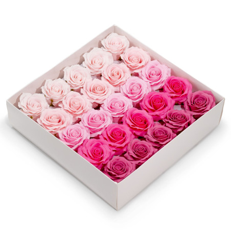 25x Mydlové Kvety pre Šikovné Ruky - (5-vrstvová) Ruža - Hodvábne Zdob