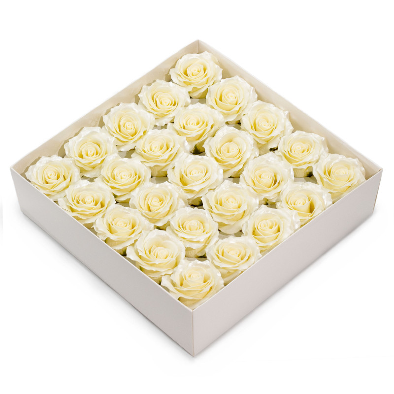 25x Mydlové Kvety pre Šikovné Ruky - (5-vrstvová) Ruža - Hodvábne Zdob