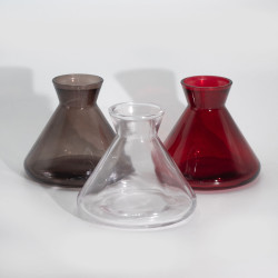 6x 250 ml Alchymistická Fľaška na Difuzér (bez uzáveru) - Červená