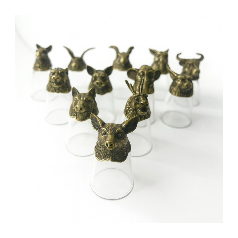 Likérové poháriky Bottom Up (25 ml) - Čínske Zverokruhové Bytosti – An