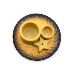 Stojan na Palo Santo a Vydymovadlá - Mandala - Piesková a Sivá