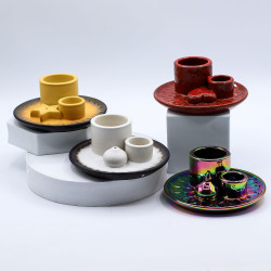 Stojan na Palo Santo a Vydymovadlá - Mandala - Piesková a Sivá