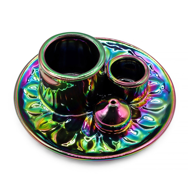 Stojan na Palo Santo a Vydymovadlá - Mandala - Metalická Dúha