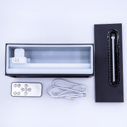 Aróma Difuzér Efekt Plameňa so Zvukom Vtákov - Čierny USB - Meniace Fa