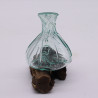 Elegantná Mini Karafa z Roztaveného Skla na Dreve