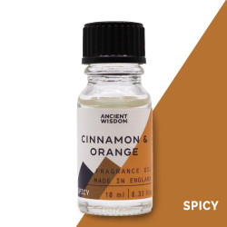 10x 10ml Vonný Olej Škorica a Pomaranč